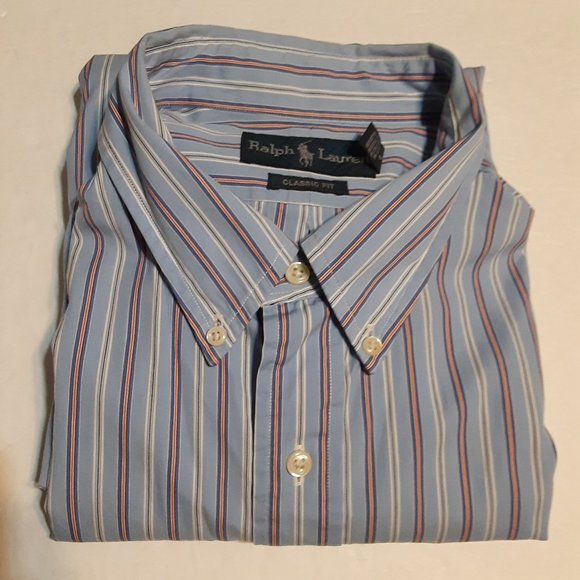 Ralph Lauren Blue Label Men's Classic Fit  LS Button Down Shirt in Size XL - Picture 4 of 5